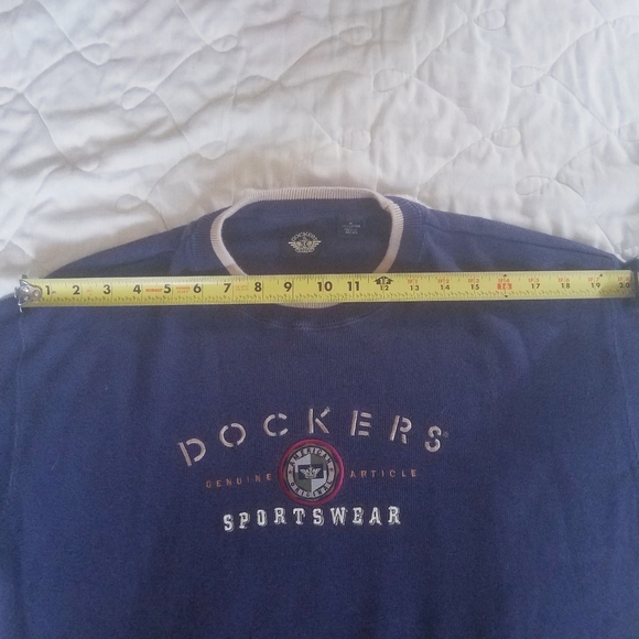 Dockers Sportswear Medium Navy Crew Neck Sweater - Picture 8 of 8